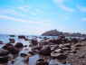 criccieth castle from morannedd rocks